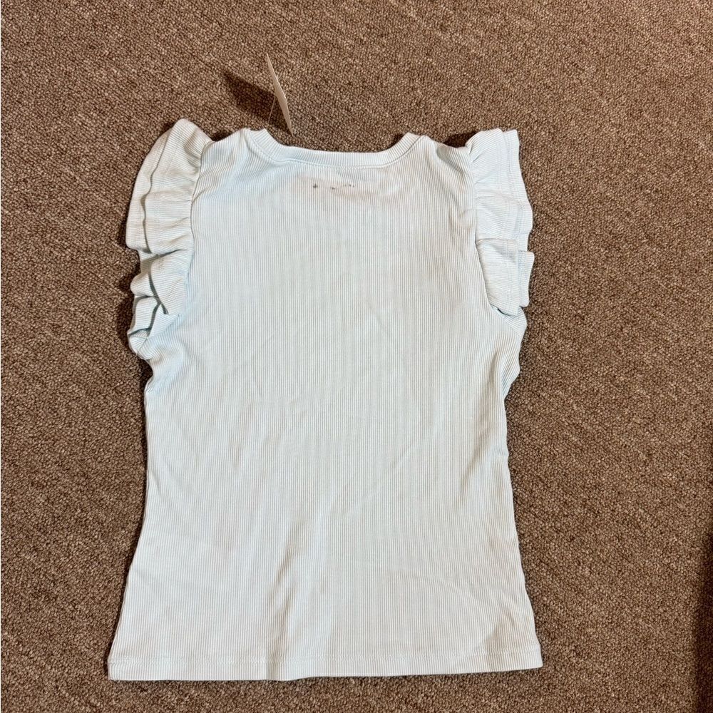 J.Crew Factory Crewcuts Girls' ribbed ruffle-sleeve tee - Picture 5 of 6
